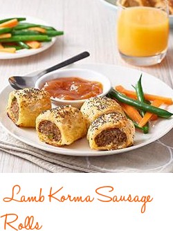 Lamb Korma Sausage Rolls
