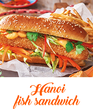 Hanoi fish sandwich