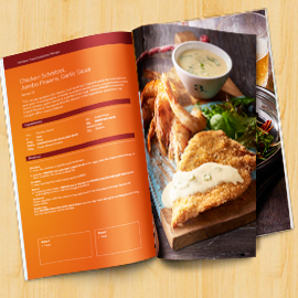 Commercial kitchen recipe brochure Commercial kitchen recipe brochure