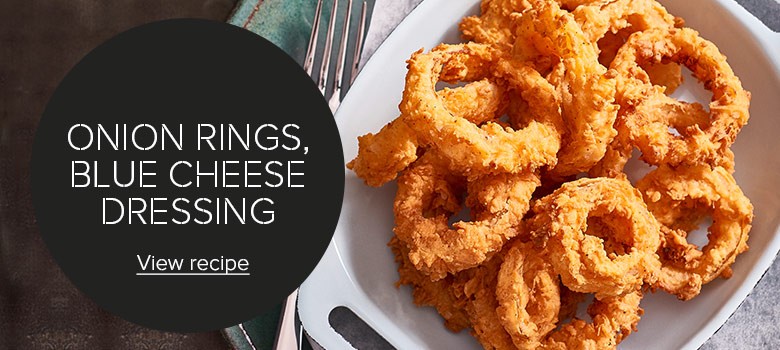 Onion Rings, Blue Cheese Dressing