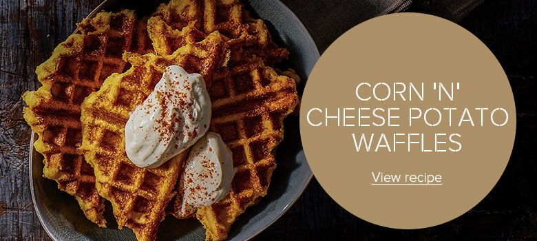 Corn 'N' Cheese Potato Waffles